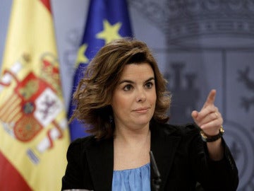 Soraya durante el Consejo de Ministros