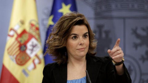 Soraya durante el Consejo de Ministros