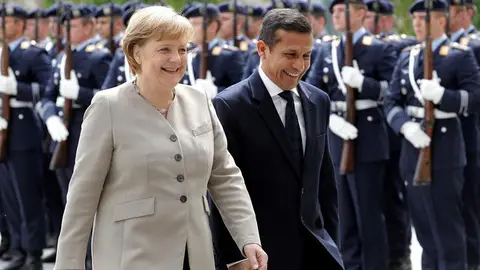 Merkel recibe a Ollanta Humala Merkel recibe a Ollanta Humala