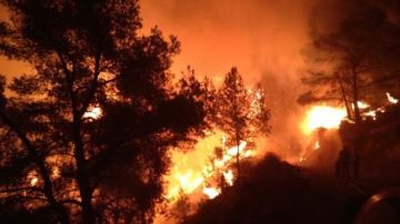 Incendio de la sierra de la Muela, en Murcia