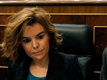 Soraya Sáenz de Santamaría en el Congreso de los Diputados