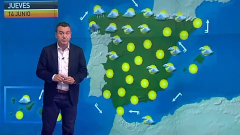 La previsión del tiempo (13-06-2012) Mediodía La previsión del tiempo (13-06-2012) Mediodía