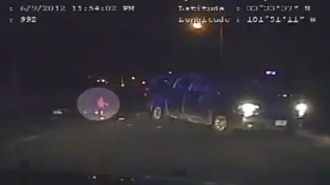 Accidente durante una persecución en Texas Accidente durante una persecución en Texas