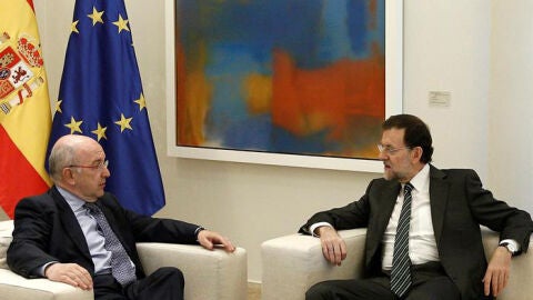 Mariano Rajoy y Joaqu&iacute;n Almunia