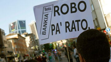 Manifestación contra el rescate de Bankia