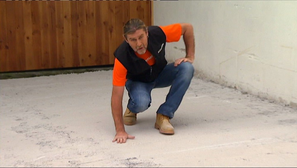 Una solera de hormigón