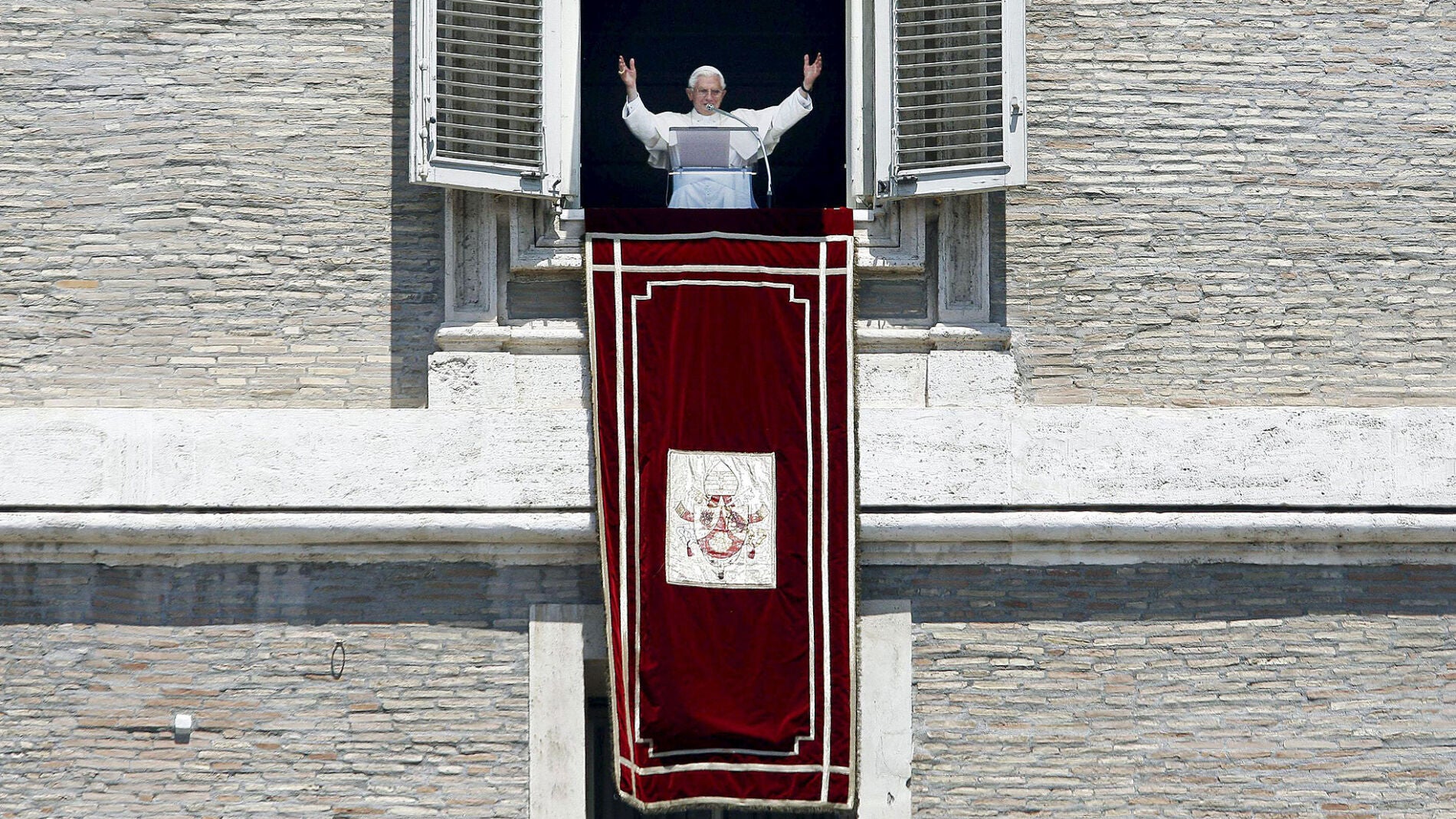 El Papa durante el tradicional rezo del &Aacute;ngelus 
