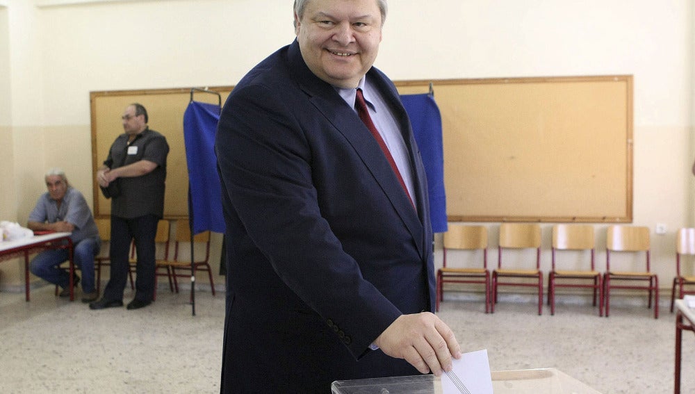 El cabeza de lista socialdemócrata, Evangelos Venizelos