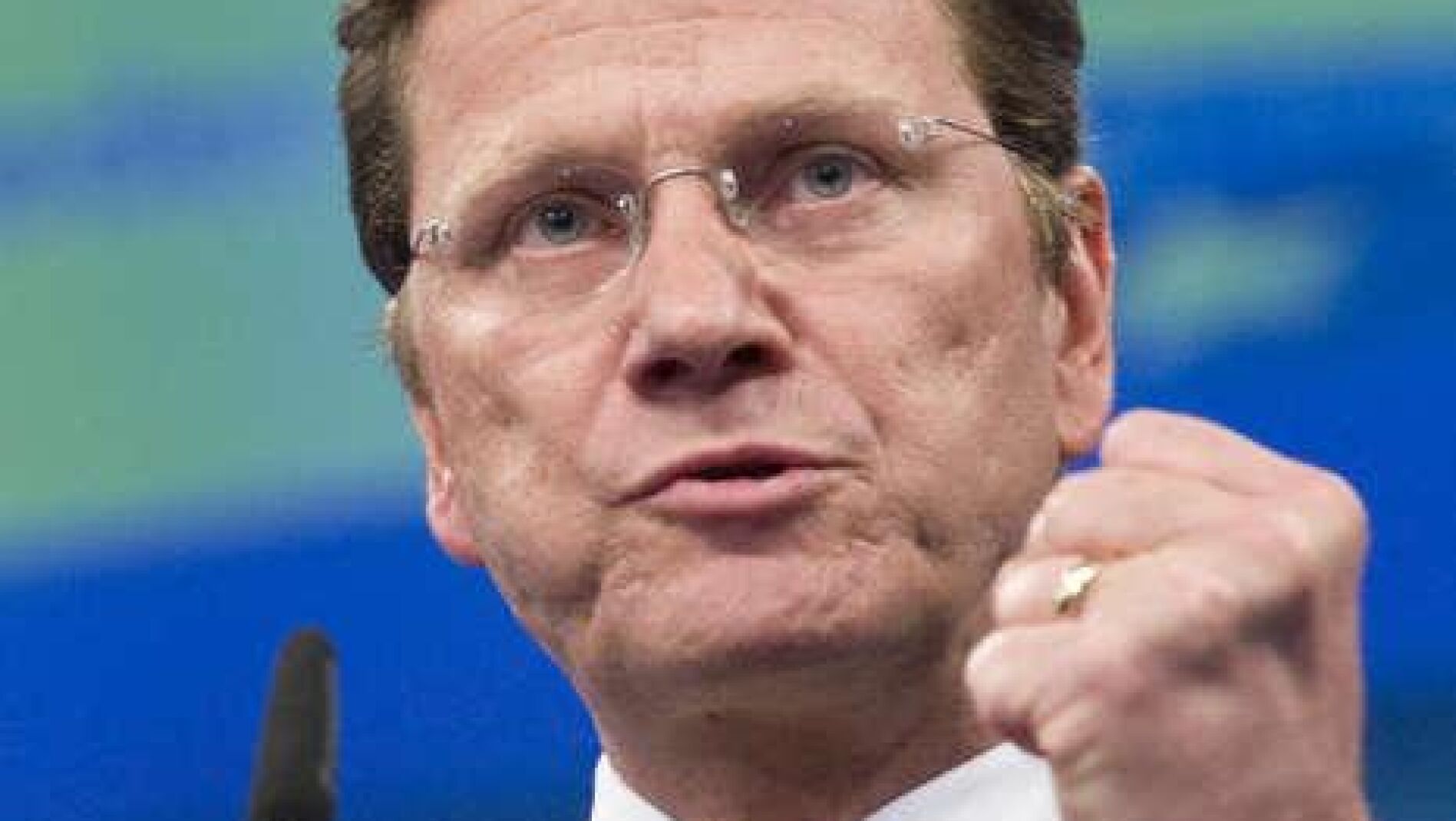 El ministro de Exteriores alem&aacute;n, Guido Westerwelle