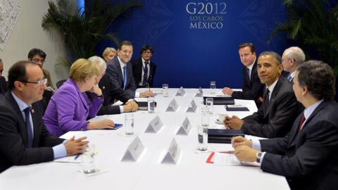 Reuni&oacute;n del G20 en la cumbre.