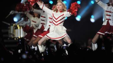 La cantante estadounidense Madonna durante la gira
