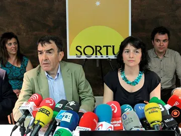 Rueda de prensa de Sortu Rueda de prensa de Sortu
