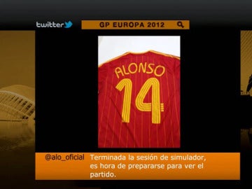 Fernando Alonso es un reconocido un futbolero