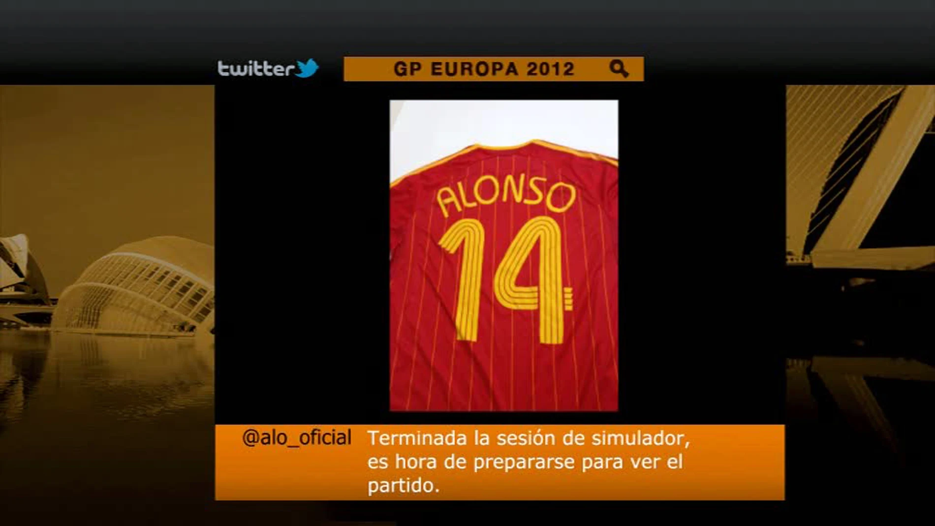 Fernando  Alonso es un reconocido un futbolero
