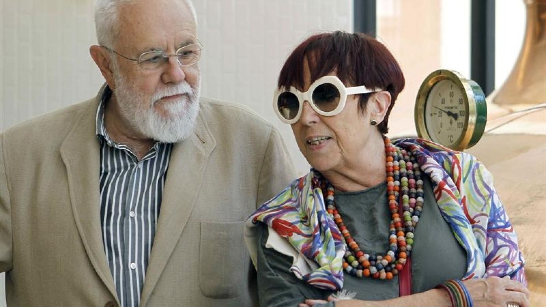 Los premiados Gonzalo Su&aacute;rez y Maruja Torres.