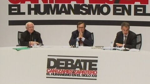 Zapatero, Ca&ntilde;izares y Marhuenda, en el debate