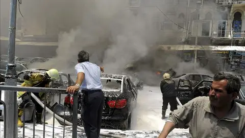 Al menos 59 muertos en la periferia de Damasco Al menos 59 muertos en la periferia de Damasco