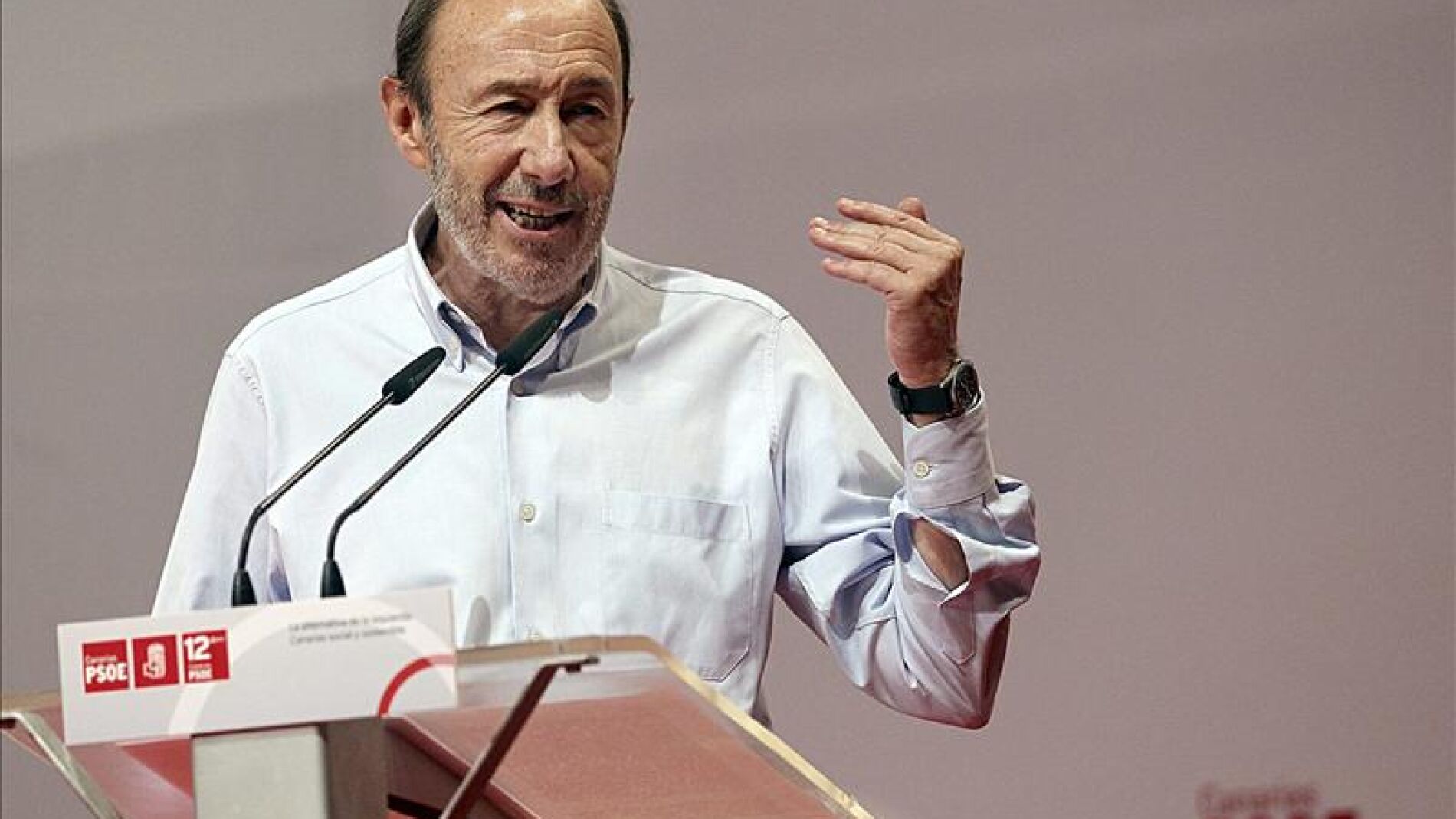 Rubalcaba en la clausura del Congreso Regional de Canarias