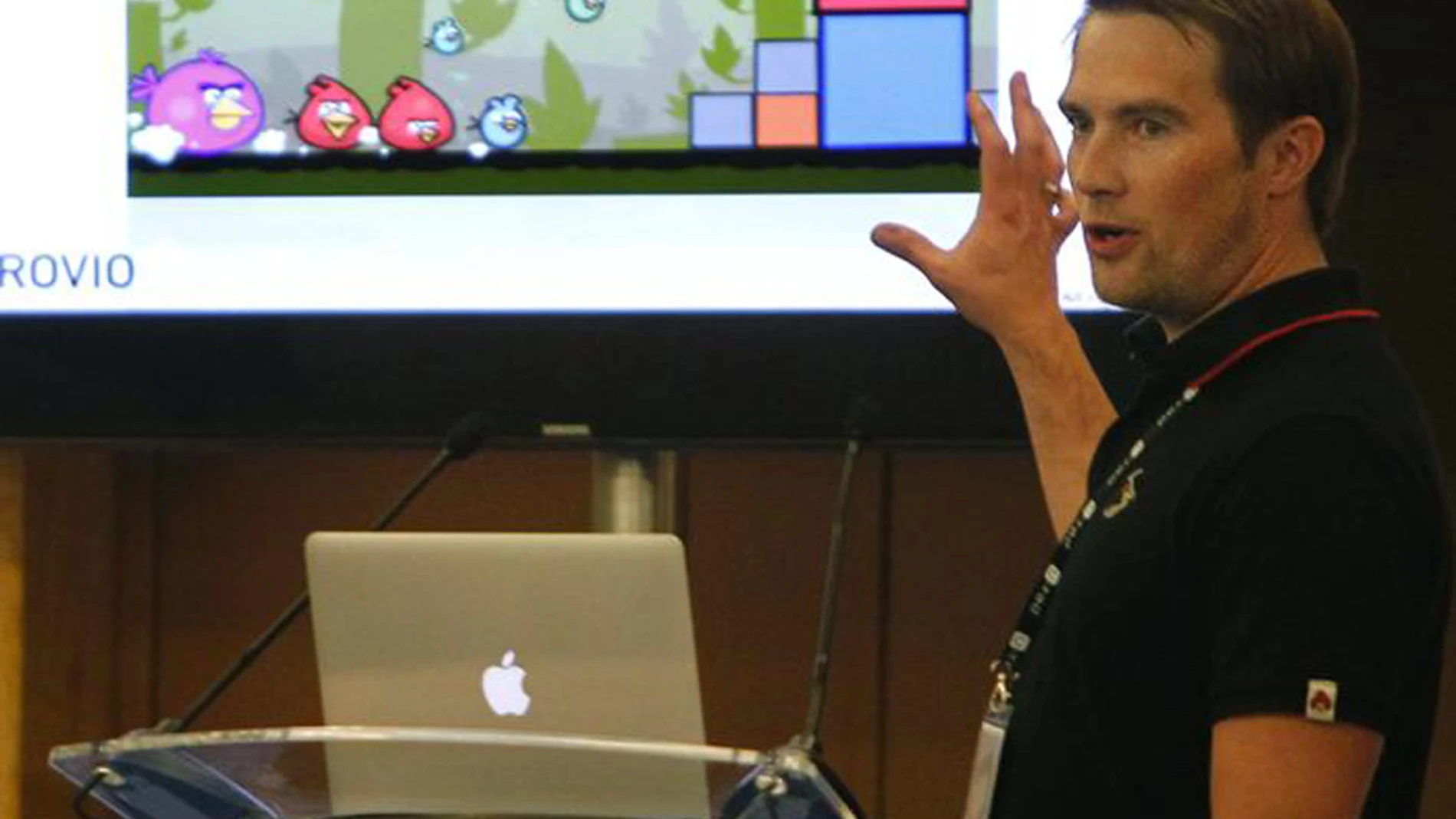 Teemu Huuhtanen, vicepresidente de la empresa Rovio Teemu Huuhtanen, vicepresidente de la empresa Rovio