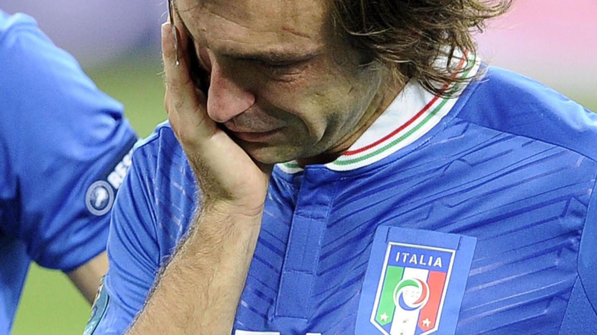 Pirlo llora tras perder ante Espa&ntilde;a