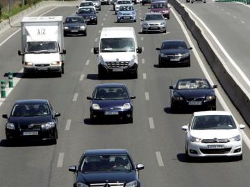 Tráfico en una autovía española