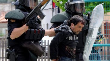  Dos detenidos en las protestas mineras de León