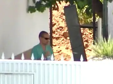 José Bretón durante el registro de Las Quemadillas José Bretón durante el registro de Las Quemadillas