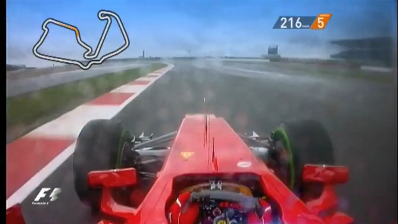 La vuelta de la pole de Alonso en la Q3 en Silverstone