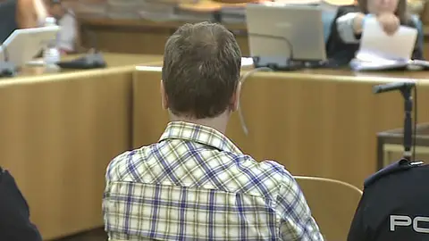 Mikel Otegi durante el juicio Mikel Otegi durante el juicio
