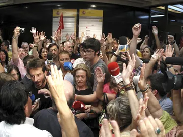 Protesta de funcionarios Protesta de funcionarios