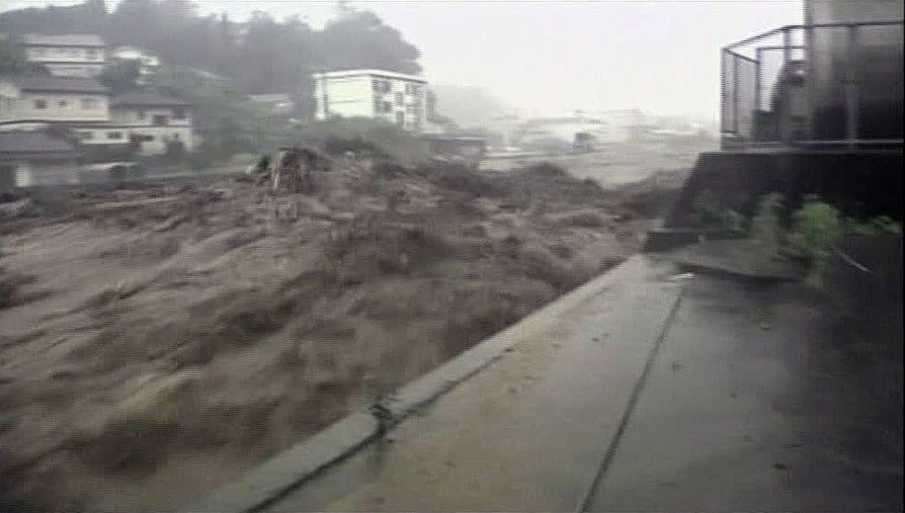 Lluvias torrenciales en Japón