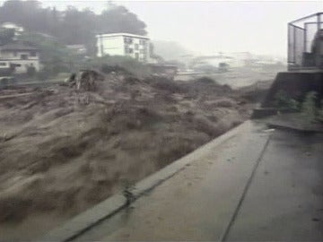 Lluvias torrenciales en Japón