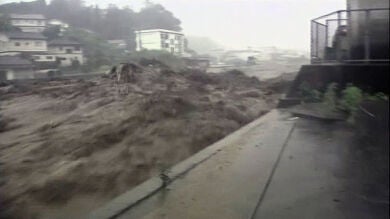 Ocho muertos y veinte desaparecidos en Japón a causa de la lluvia