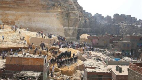 Derrumbe en Egipto