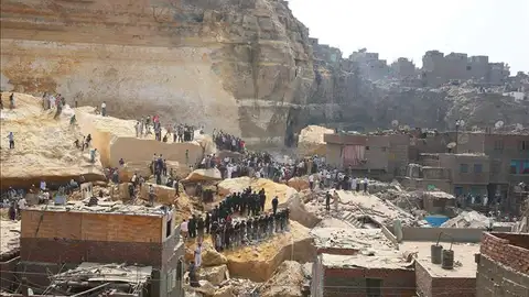Derrumbe en Egipto Derrumbe en Egipto