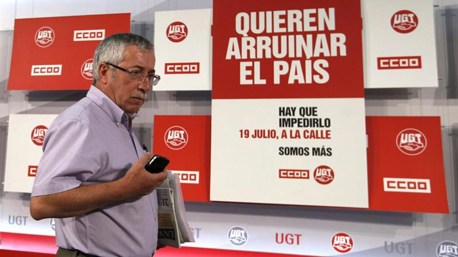 Secretario general de CC.OO, Ignacio Fernández Toxo Secretario general de CC.OO, Ignacio Fernández Toxo