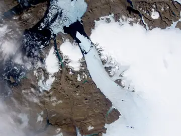 El glaciar Petermann El glaciar Petermann