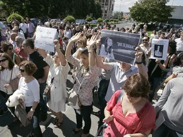 Protesta de funcionarios en Santiago de Compostela (Archivo) Protesta de funcionarios en Santiago de Compostela (Archivo)