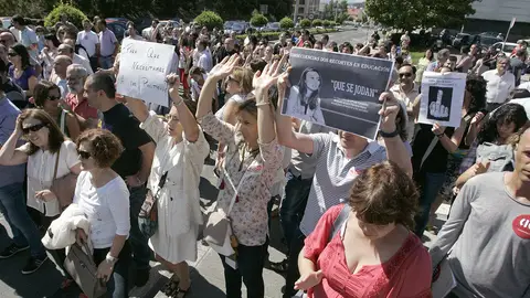 Protesta de funcionarios en Santiago de Compostela (Archivo) Protesta de funcionarios en Santiago de Compostela (Archivo)