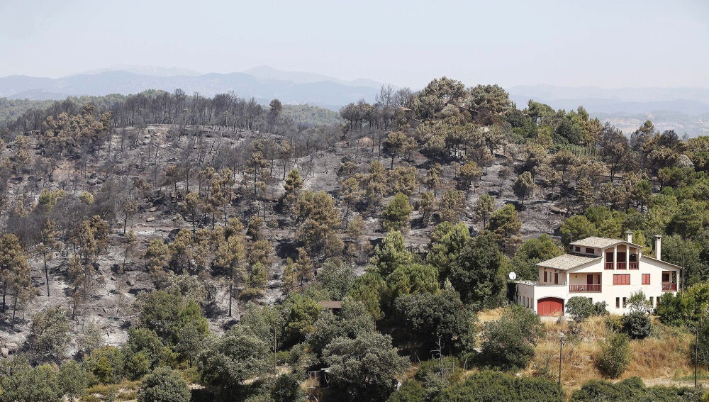 Incendio en Sant Feliu Sasserra