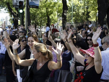 Nuevas protestas de los funcionarios públicos en Madrid