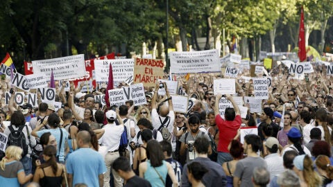 La 'Marcha de Parados' llega a Madrid para pedir m&aacute;s ayudas para el empleo