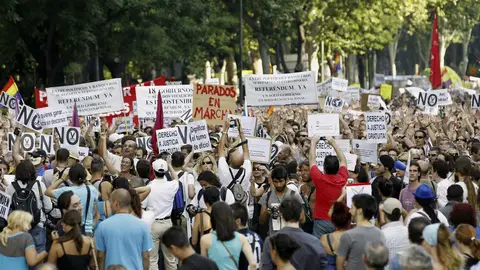 La 'Marcha de Parados' llega a Madrid para pedir más ayudas para el empleo La 'Marcha de Parados' llega a Madrid para pedir más ayudas para el empleo