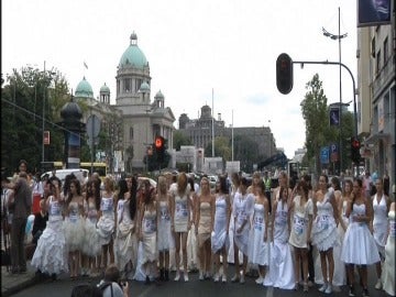 Carrera de novias en Serbia