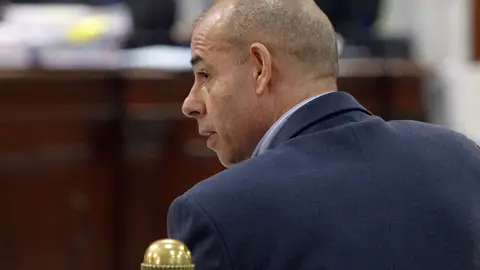 Torres Baena durante la sesión del juicio Torres Baena durante la sesión del juicio