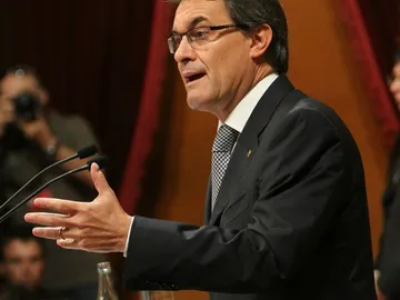 Artur Mas en el Parlamento catalán Artur Mas en el Parlamento catalán