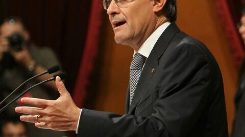 Artur Mas en el Parlamento catal&aacute;n