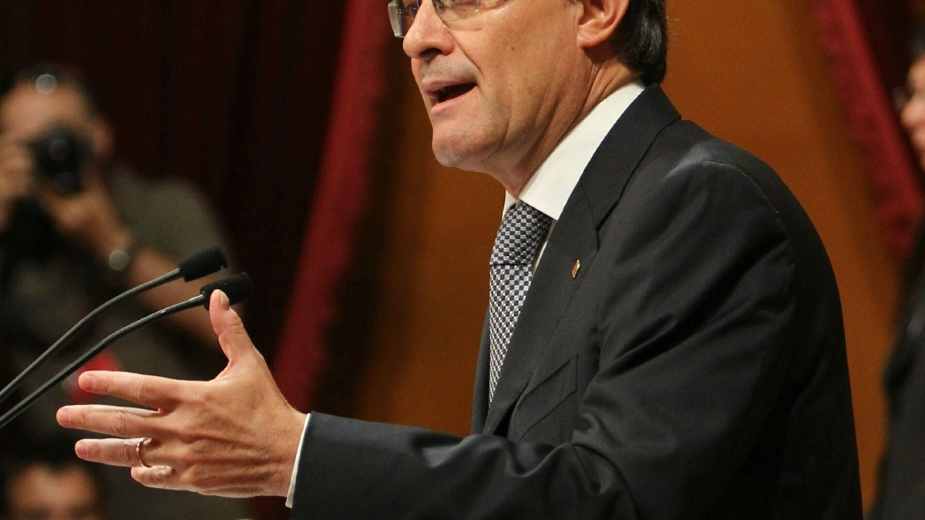 Artur Mas en el Parlamento catal&aacute;n
