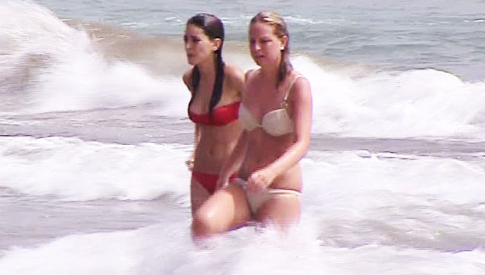 Bikinis en la playa