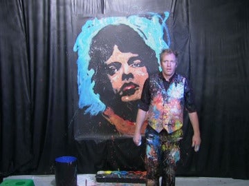 Retrato de Mick Jagger